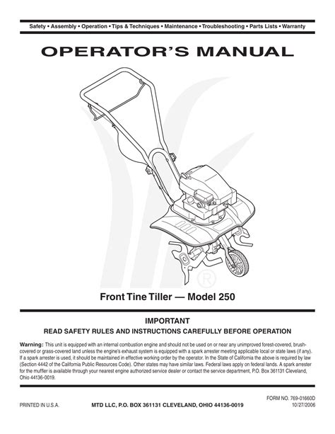 Bolens Suburban Tractor Manual 8