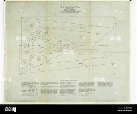 The Ohio State Flag (design Stock Photo - Alamy