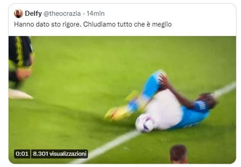 Napoli Empoli Il Web Insorge Rigore Assurdo A Osimhen