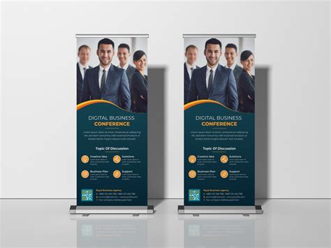 Business Conference Roll Up Banner Design Banner Design Conference