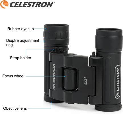 Celestron UpClose G2 8x21 Roof Binocular Clamshell