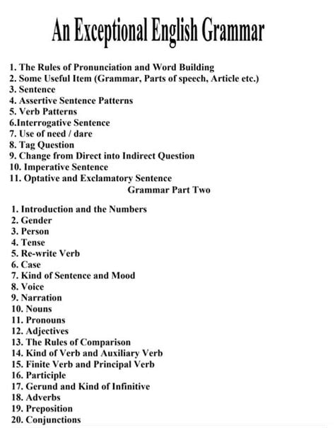 An exceptional english grammar bangla | PDF