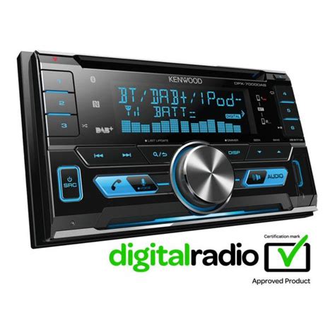 KENWOOD DPX 7300DAB Bluetooth DAB Radio CD MP3 USB JustCarKits