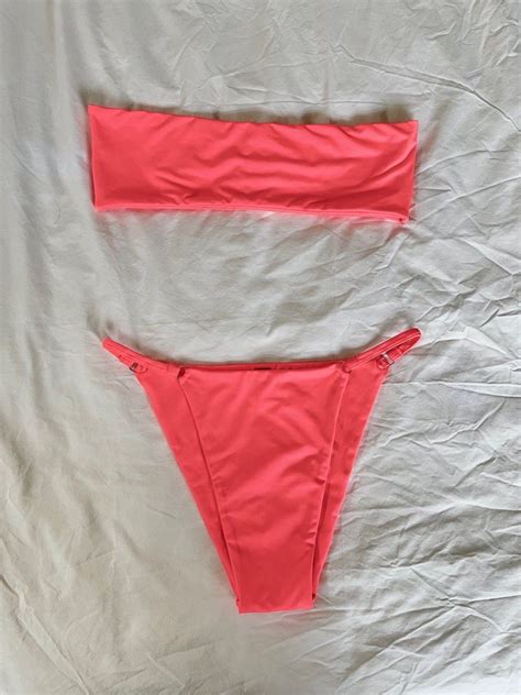 Costa Margarita Coral Pink Bikini Set On Carousell