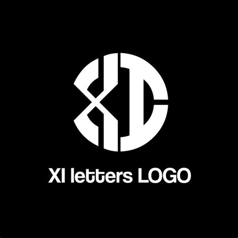 Dise O Del Logotipo Del Vector De Letras Xi Vector Premium