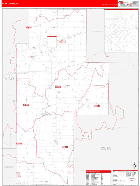 Clay County Zip Code Map