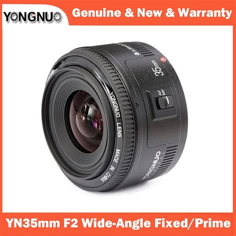 Yongnuo Yn Mm F Lens Af Mf Wide Angle Fixed Prime Auto Focus