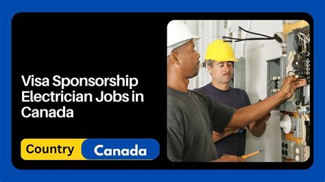 Visa Sponsorship Electrician Jobs In Canada Apply Now