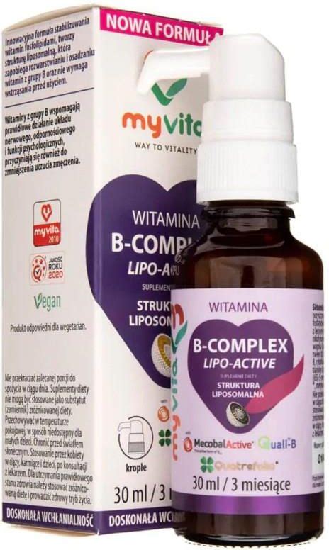 MyVita Witamina B Complex Krople 30ml Opinie I Ceny Na Ceneo Pl