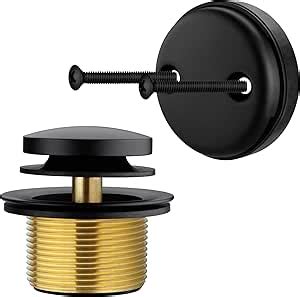 Amazon Anpean Brass Tip Toe Tub Drain Kit Matte Black Tub Drain