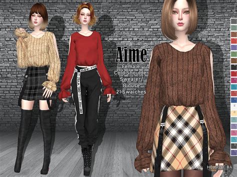 Female Sweater Coat the sims 4 P2 SIMS4 Clove share Asia Tổng hợp