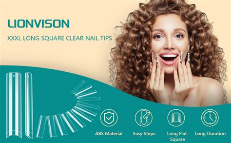 Amazon Lionvison Pcs No C Curve Clear Nail Tips For Acrylic