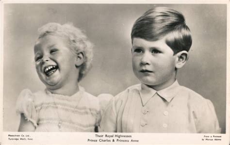 Their Royal Highnesses Prince Charles and Princess Anne Royalty Postcard