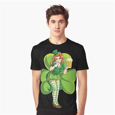 St Patricks Day Sexy Leprechaun T Shirt Redhead Women T Shirt By