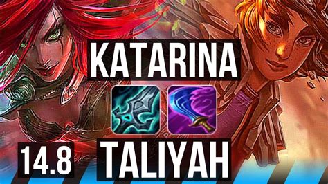 Katarina Vs Taliyah Mid Rank Kata Godlike Tr Challenger