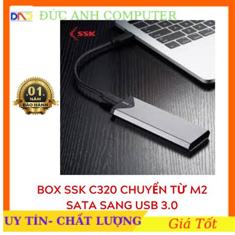 Box Chuyển Ssd M2 Sata Sang ổ Cứng Di động Ssk She C320 Chuẩn Usb 30