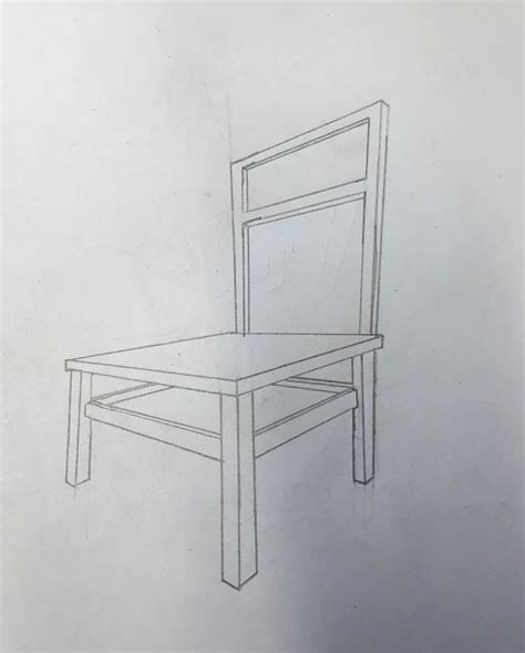 2 point perspective chair - Art 2