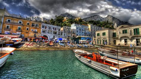 Capri Harbor Italy Hd Wallpaper Pxfuel