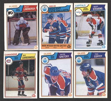 Lot Detail O Pee Chee Hockey Complete High Grade Card Set