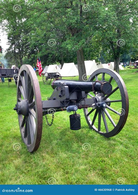 Civil War Era Cannon Stock Photo Image Of Civil Enactment 46630968