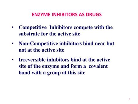 PPT - Lecture 7-Enzyme Inhibition-Drug Discovery PowerPoint Presentation - ID:5580915