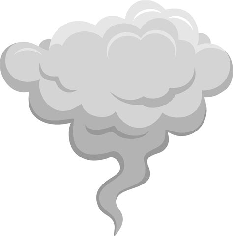 stylized white cloud. Cartoon smoke or fog. Smoke bubble comic, illustration of smoke after ...