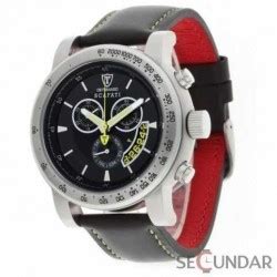 Ceas Detomaso Scafati Black Yellow Leather Chronograph Dt D