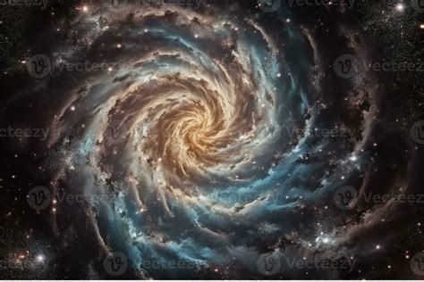 Swirl Galaxy Milky Way Stars Other Dimension Cloud Space AI Generated