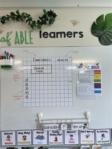 Teacher Whiteboard Grid Lines | Bloom Classroom