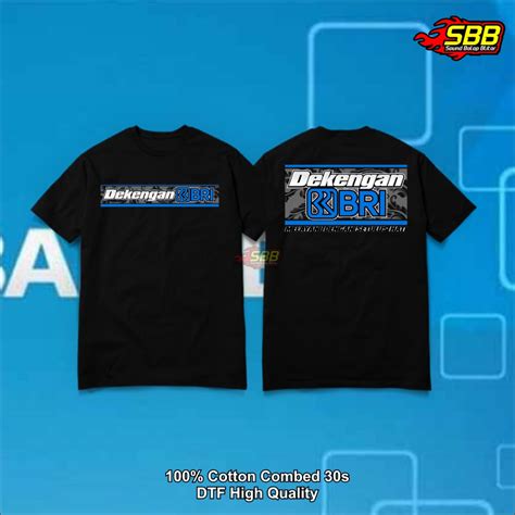 Jual Brouncemall Kaos Viral Dekengan Bank BRI Katun Combed DTF Lengan