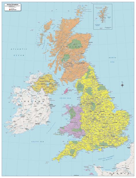 United Kingdom Cities Map - Guide of the World