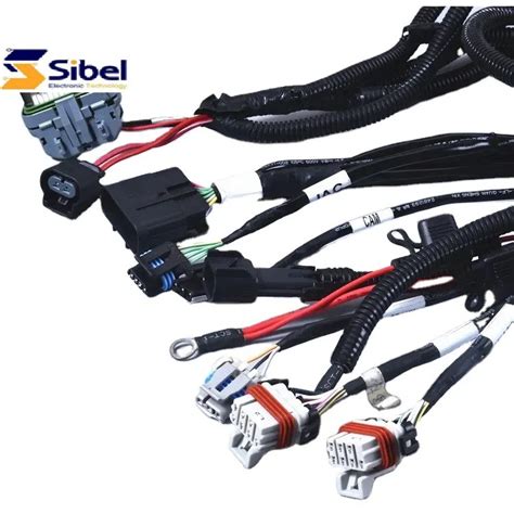 Custom Engine Motorcycle Wiring Harness With 2pin Fuel Injector Cable