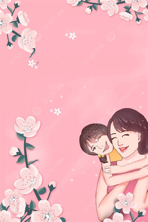 Happy Mother And Daughter Happy Mother S Day Background Wallpaper Image For Free Download - Pngtree