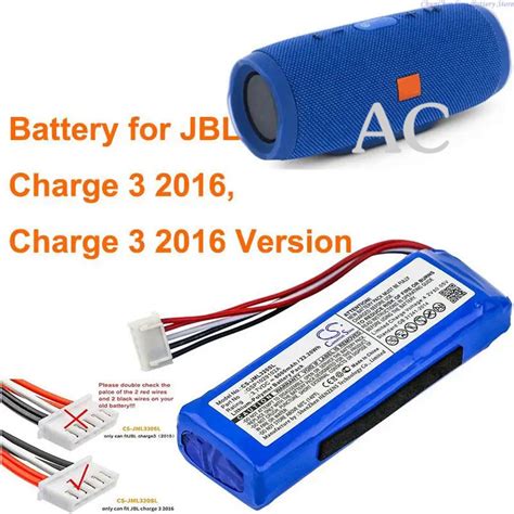 AC Cameron Sino 6000mAh Speaker Battery For JBL Charge 3 2016 Check