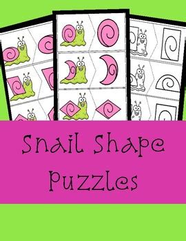 Snail Shape Puzzles By Learning N Aloha Tpt