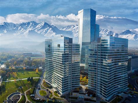 The Ritz-Carlton, Almaty Hotel – Almaty, Kazakhstan – Exterior Aerial ...