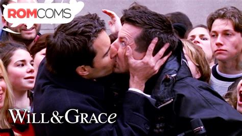 Will And Jacks Momentous Kiss Will And Grace Romcoms Youtube