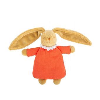 Trousselier Lapin Nid D Ange Doudou Avec Hochet 20Cm Coton Bio