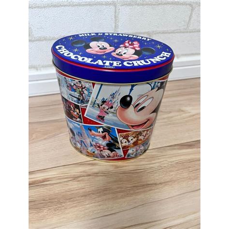 Disney ディズニー クランチ チョコレート 缶のみ Tdl ディズニーランド 空缶 送込の通販 By Honeyland｜ディズニー