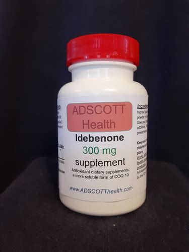 Idebenone 300mg 120 Capsules ADSCOTT HEALTH