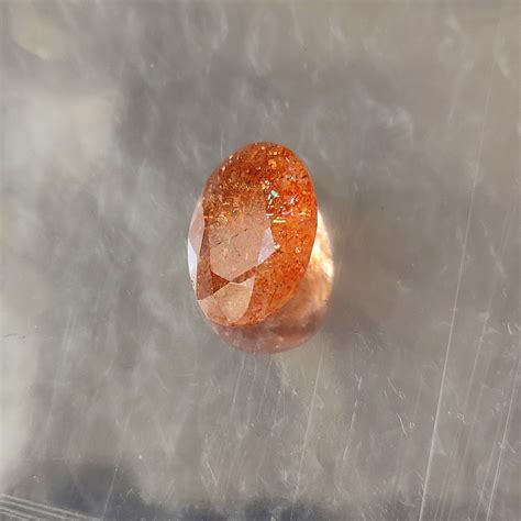 Natural Faceted Multi Fire Flakes Sunstone Carat Etsy