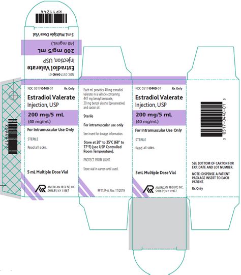 Estradiol Valerate Injection Package Insert Prescribing Info