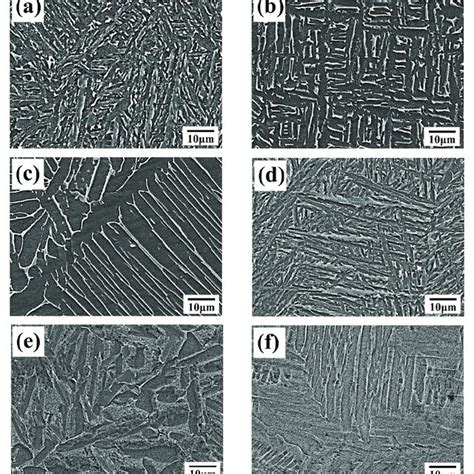 Representative Microstructures SEM Of Ti6Al4V Specimens Following