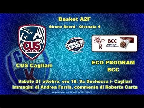 Basket A2F Nord Cus Cagliari Castelnuovo Scrivia 37 62 YouTube