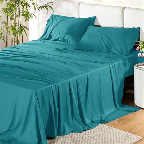 Bedsure King Size Sheet Set Cooling Sheets King Rayon