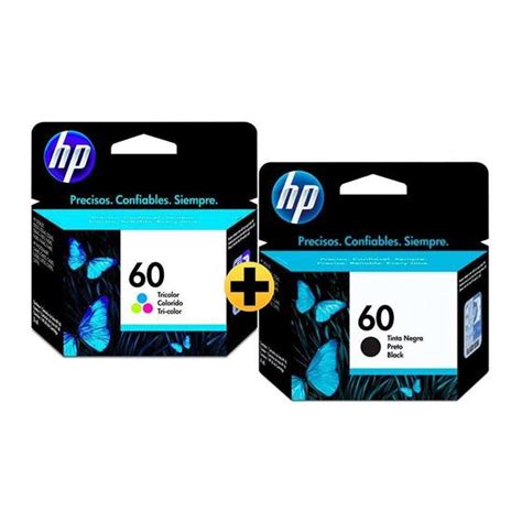 Cartucho HP 60 Color CC643WB Cartucho HP 60 Preto 4 5ml CC640WB