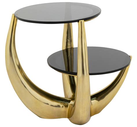 Table D Appoint Noire Et Dor E Piera Kare Design