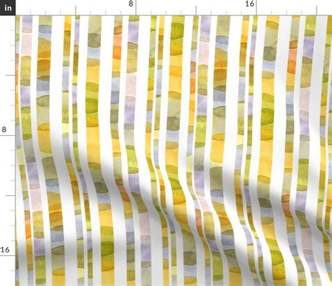 Watercolor Stripes Fabric Spoonflower