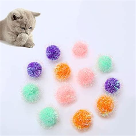 Rimobul 15 Inch Cat Toy Balls Extra Large Sparkly Cats Favorite Chase Glitter