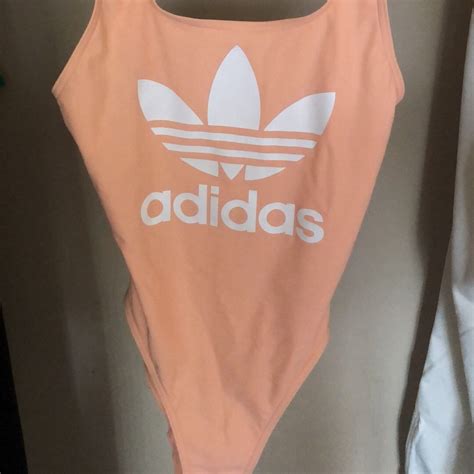 Adidas Trefoil Dusty Pink One Piece Swimsuit Gem